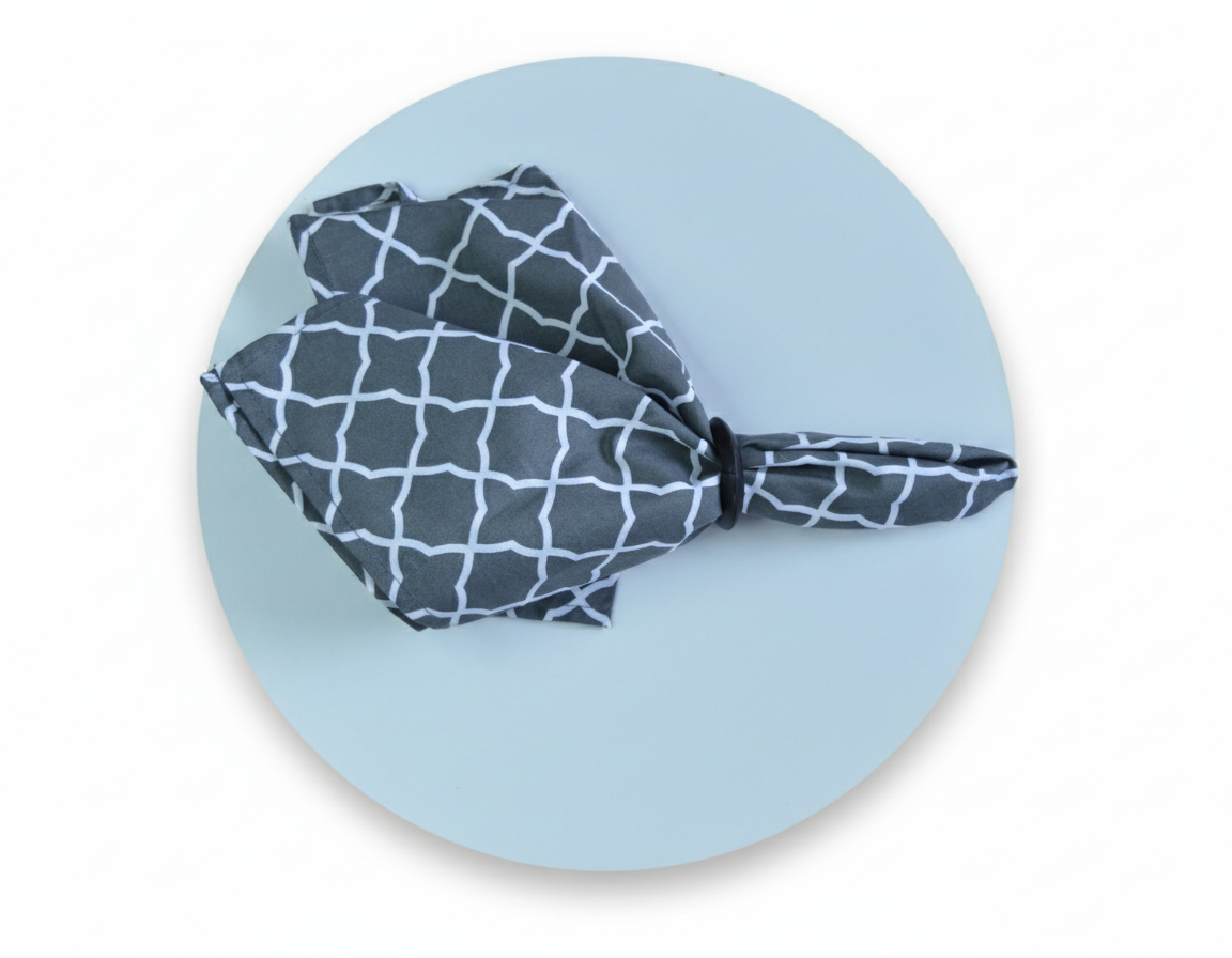 Servilletas Gris Candado (Set de 4)