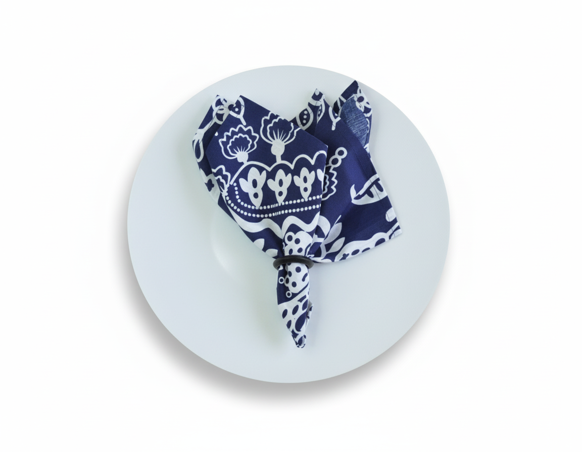 Servilletas Mandala Azul (Set de 4)