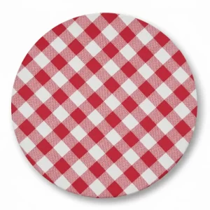 Posa Platos Vichy Rojo (set de 4)