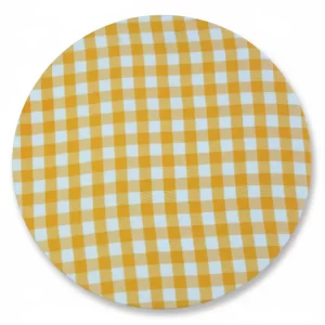 Posa Platos Vichy Amarillo (set de 4)