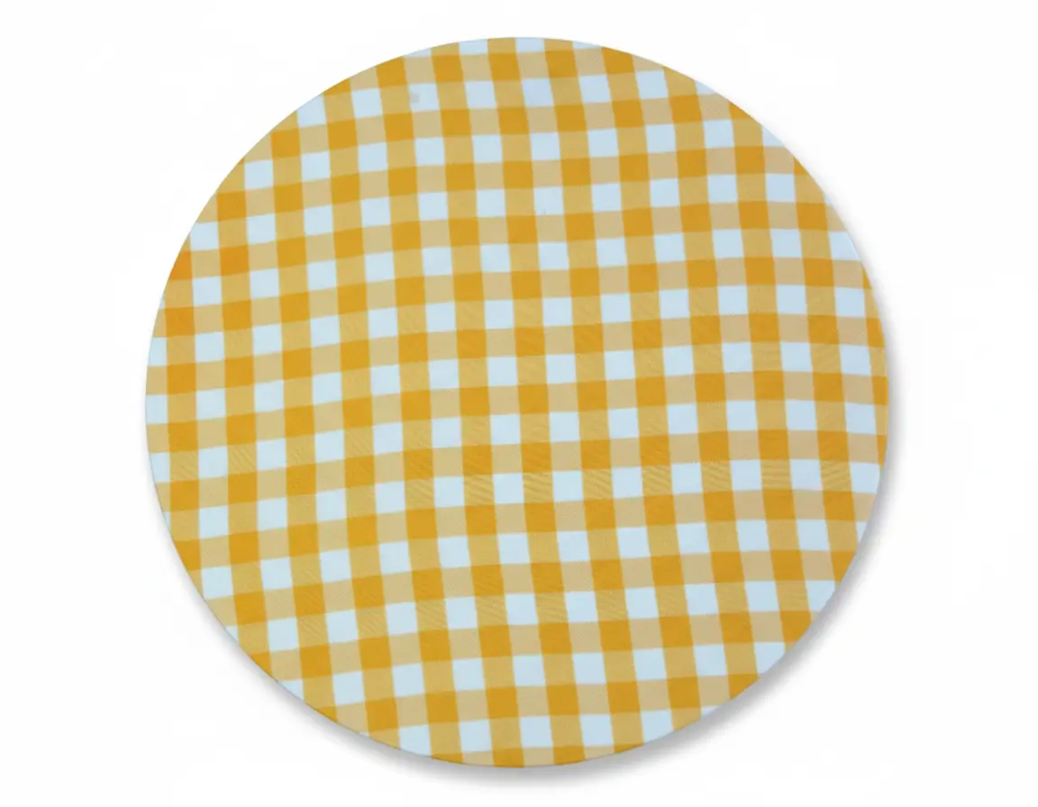 Posa Platos Vichy Amarillo (set de 4)
