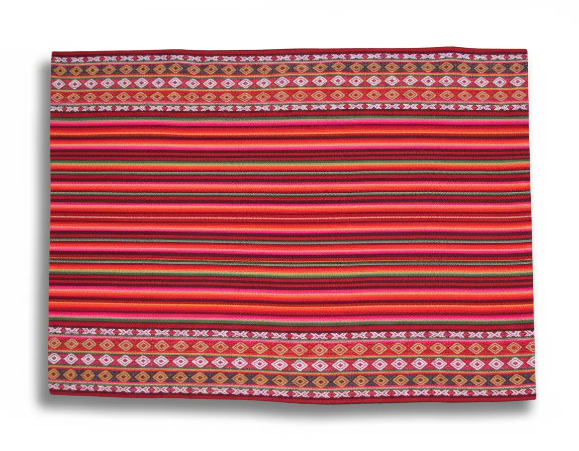 Camino de mesa Aguayo Rojo