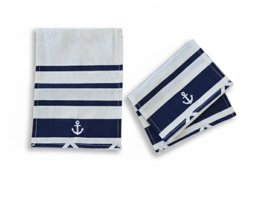 Caja de Servilletas Aperitivo / Te Ancla Azul (Set de 6)